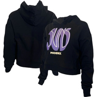 Женский укороченный пуловер с капюшоном Lusso Black Phoenix Suns Layla World Tour