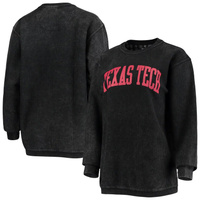 Женский свитшот Pressbox Black Texas Tech Red Raiders с удобным шнурком в винтажном стиле, базовый пуловер с аркой