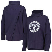 Женский ровный свитер темно-синего цвета свитшот New York Yankees Sunset Farm Team