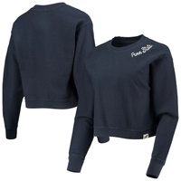 Женская лига студенческой одежды Темно-синий укороченный пуловер с укороченным пуловером Penn State Nittany Lions