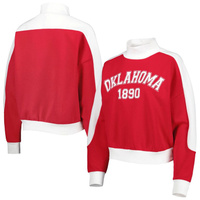 Женский пуловер Gameday Couture Crimson Oklahoma Early Make it a Mock Sporty