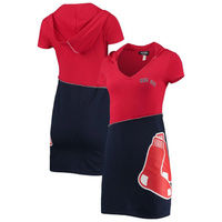 Женское платье с капюшоном красного/темно-синего цвета Boston Red Sox