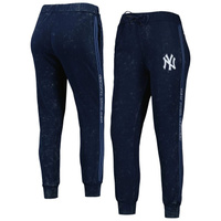 Женские темно-синие брюки-джоггеры The Wild Collective New York Yankees с мраморным рисунком