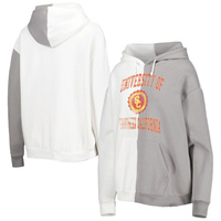 Женский пуловер с капюшоном Gameday Couture серого/белого цвета USC Trojans с разрезом