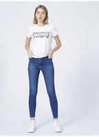 Очень узкие женские джинсовые брюки цвета индиго с высокой талией Levis