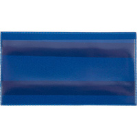 Карман для маркировки самоклеющийся горизонтальный синий 113 x 53 мм (10 штук в упаковке)
