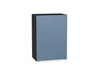 Шкаф верхний с 1-ой дверцей Фьюжн Silky Blue Graphite 716*500*320