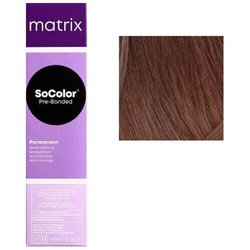 Matrix SoColor Pre-bonded стойкая крем-краска для седых волос Extra coverage, 507AV блондин пепельно-перламутровый, 90 м