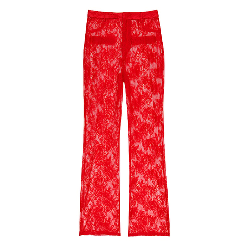 Кружевные брюки Victoria's Secret VS Archives Rose, красный