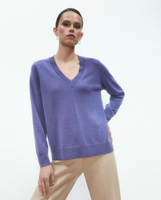 Женский кашемировый свитер с v-образным вырезом El Corte Inglés, фиолетовый