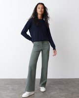 Женские брюки-кюлоты с карманами средней посадки Brownie, зеленый