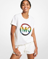 Женская футболка с коротким рукавом из органического хлопка Michael Michael Kors, белый