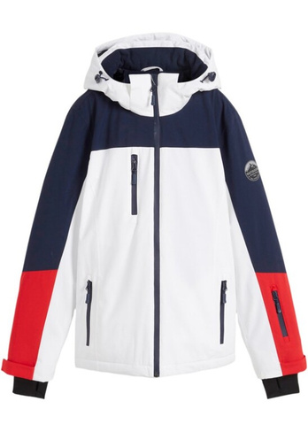 Функциональная лыжная куртка с вентиляционными прорезями водонепроницаемая Bpc Bonprix Collection, белый