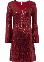Платье с пайетками Bodyflirt Boutique, красный