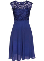 Платье с кружевом Bpc Selection, синий