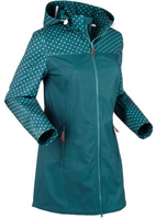 Куртка из софтшелла с принтом узкого кроя водоотталкивающая Bpc Bonprix Collection, бирюзовый