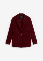 Вельветовый пиджак с накладными карманами из натурального хлопка Bpc Bonprix Collection, красный