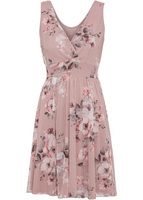 Платье с принтованной сеткой Bodyflirt, розовый
