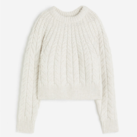 Свитер H&M Cable-knit, кремовый