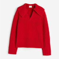 Свитер H&M Wool Collar, красный