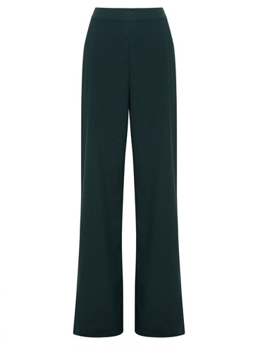 Обычные брюки со складками спереди Tussah DREW, темно-зеленый