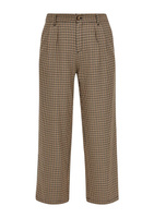 Широкие брюки со складками спереди S.Oliver, бежевый