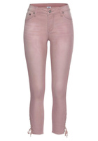 Узкие джинсы Lascana, розовый