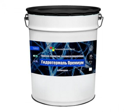 Гидротермаль Премиум краска-герметик теплоизоляционная, белый 10л