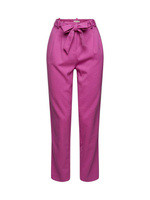 Зауженные брюки со складками спереди Esprit, розовый/фуксия