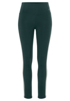 Узкие тренировочные брюки Lascana, темно-зеленый