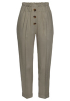 Свободные брюки со складками спереди Lascana, серый