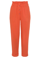 Свободные брюки со складками спереди Lascana, апельсин