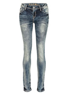 Узкие джинсы Cipo & Baxx Laced, синий