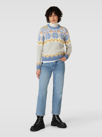 Вязаный свитер со сплошным узором, модель «Вилья» Dale of Norway, светло-синий