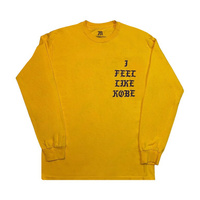 Желтая футболка Kanye West I Feel Like Kobe/Pablo Mamba Day