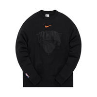 Флисовый свитер с круглым вырезом Kith & Nike для New York Knicks, цвет Черный