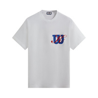 Винтажная футболка большого размера с логотипом Kith For Wilson, цвет Белый