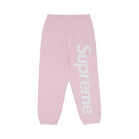 Спортивные штаны Supreme из атласа с аппликацией, Светло-розовый