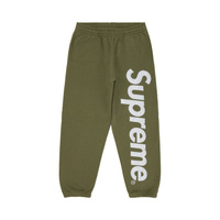 Спортивные штаны Supreme из атласа с аппликацией Светло-оливковый
