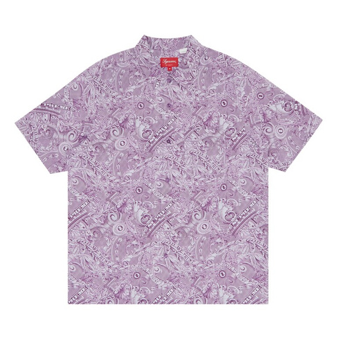 Рубашка с короткими рукавами Supreme Dollar, фиолетовая