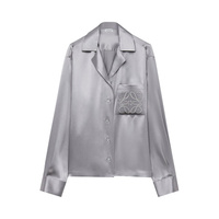 Пижамная блузка Loewe Anagram Mouse Grey