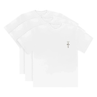 Комплект футболок Cactus Jack от Travis Scott CJ, цвет Белый, 3 шт.
