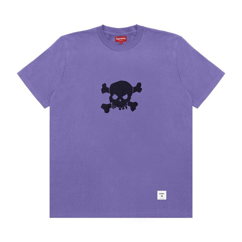 Топ с короткими рукавами Supreme Skull, бледно-фиолетовый