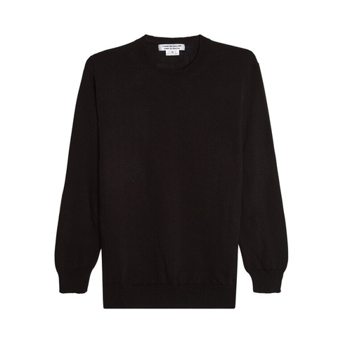 Длинный свитер Comme des Garçons черного цвета