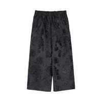 Жаккардовая юбка с цветочным узором Comme des Garçons, цвет Черный