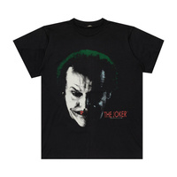 Винтажная футболка Джокер из комиксов DC, черная