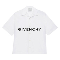 Гавайская рубашка с логотипом Givenchy, цвет: белый/черный