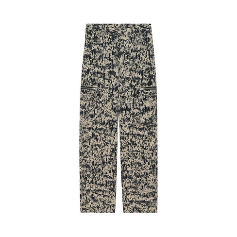 Свободные брюки с карманом и молнией от Givenchy, цвет Бежевый/Черный