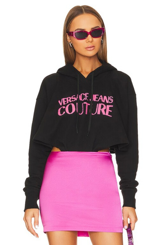 Толстовка Versace Jeans Couture Sweatshirt Bodysuit, черный
