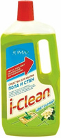 Средство для мытья пола и стен I-CLEAN Цветочный Romax, 1 л